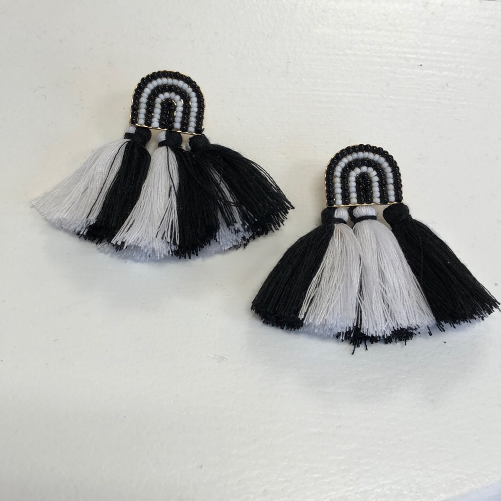 Statement tassel earrings